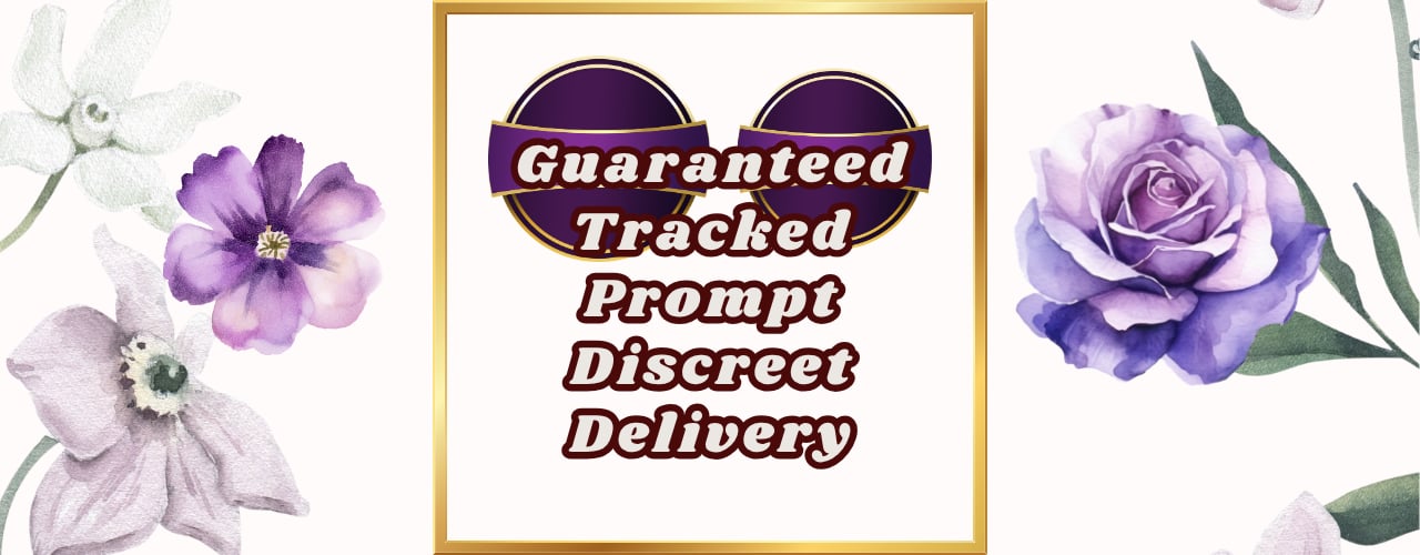 Guaranteed, tracked, prompt, discreet delivery