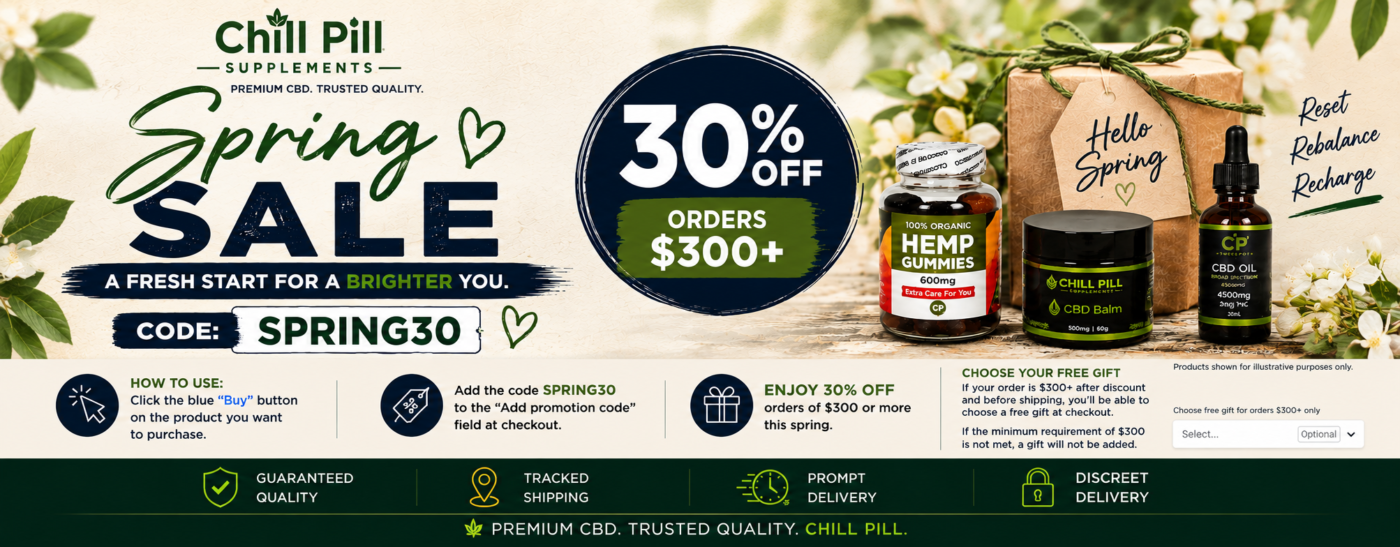 Chill Pill Spring Sale